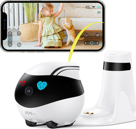 Enabot ebo | Babyphone | Babyphone mit Kamera und App | steuerbares und mobiles Babyphone | Babyphone mit Kamera und WLAN-App