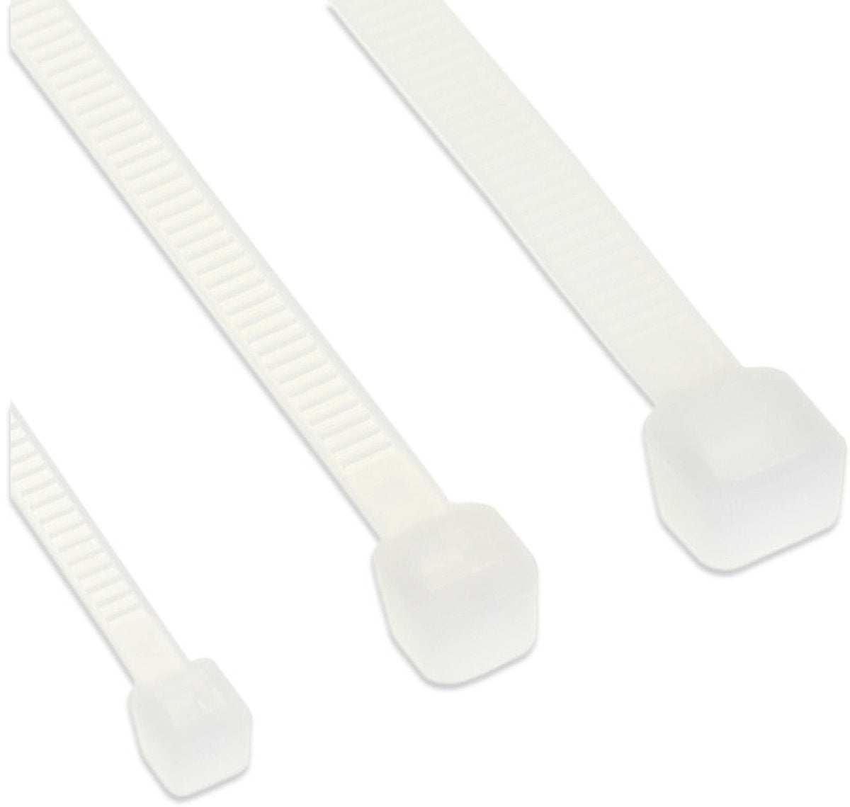 Inline tie-wraps - 250 x 4,8mm - 100 stuks - wit