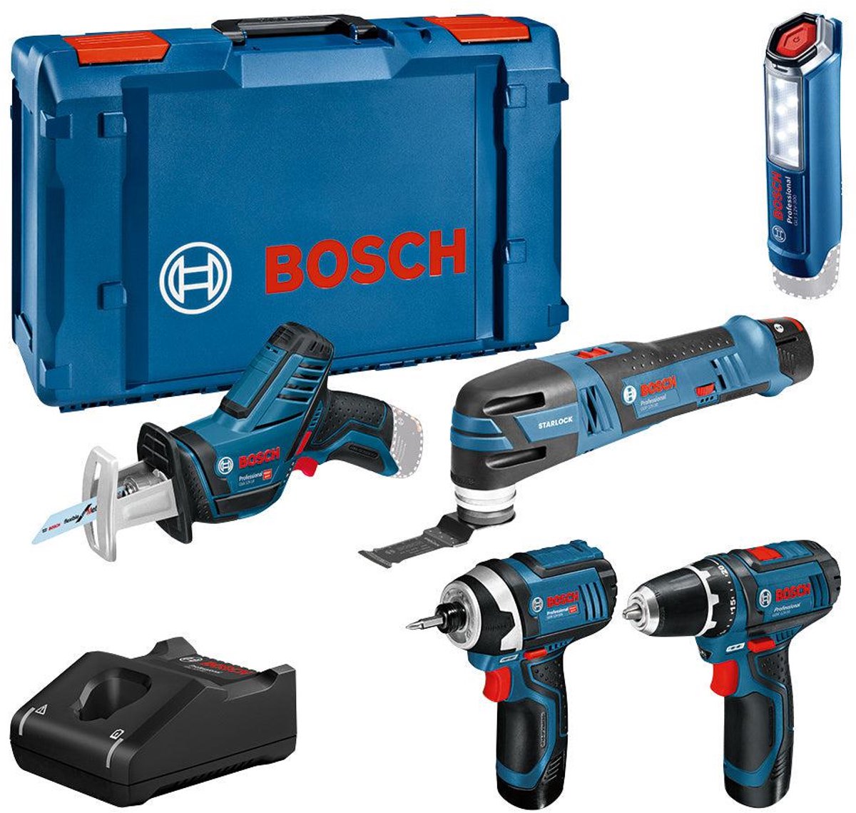 Bosch Professional Akku-Kombi-Set 5-teilig 12V 3x 2,0Ah in XL-Boxx - 0615990n1d