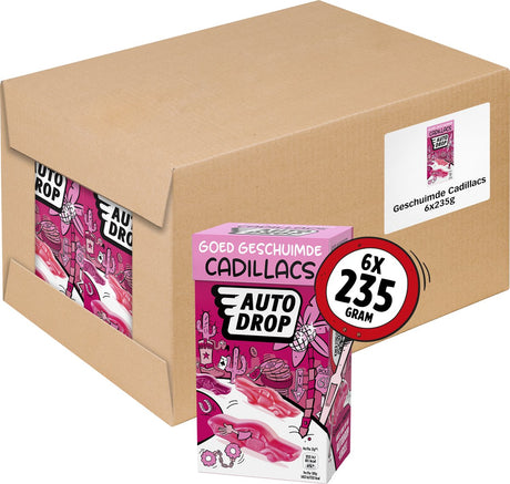 Autodrop - Bonbons - gut aufgeschäumte Cadillacs - 6 Kartons - 235 Gramm