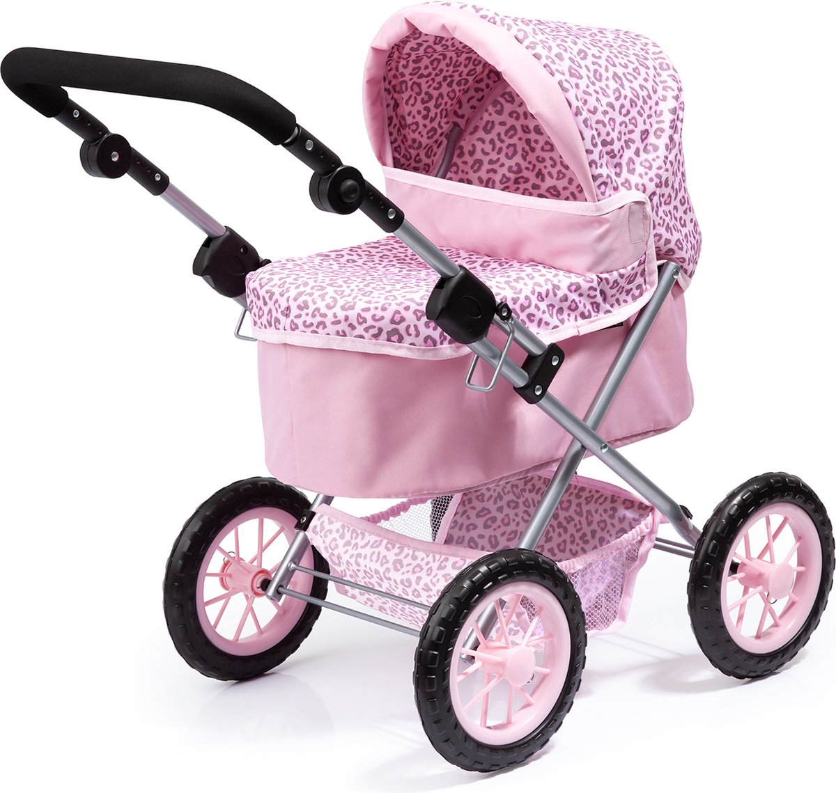 Bayer Design - trendiger Puppenwagen - rosa Leopard