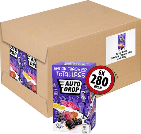 Autodrop – Süßigkeiten – Total Loss Flavour Chaos Mix – 6 Boxen – 280 Gramm