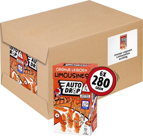 Autodrop – Süßigkeiten – WM 2026 Orange Legion Limousinen – 6 Kartons – 280 Gramm