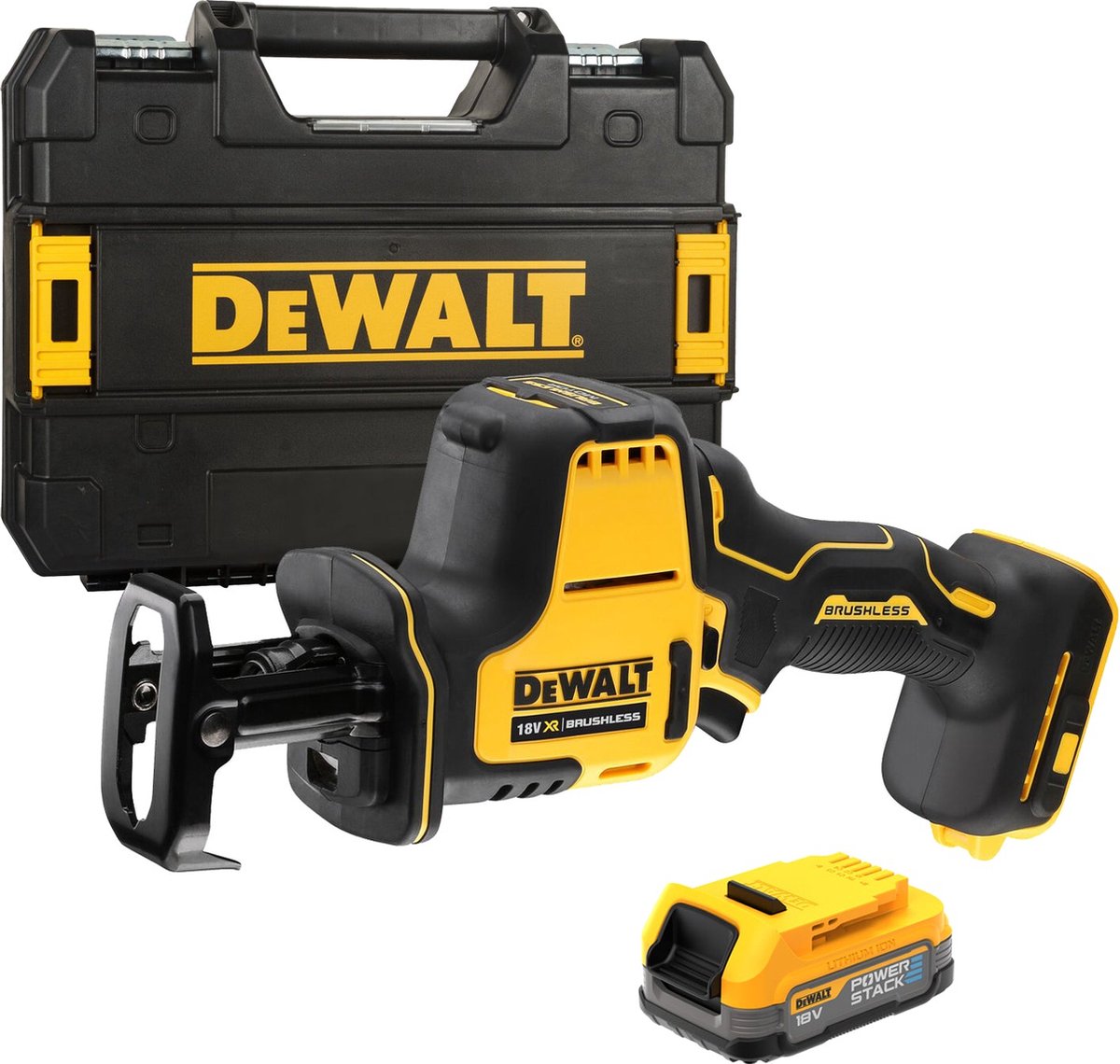 Dewalt dcs369e1t accu reciprozaag 18v xr powerstack in tstak
