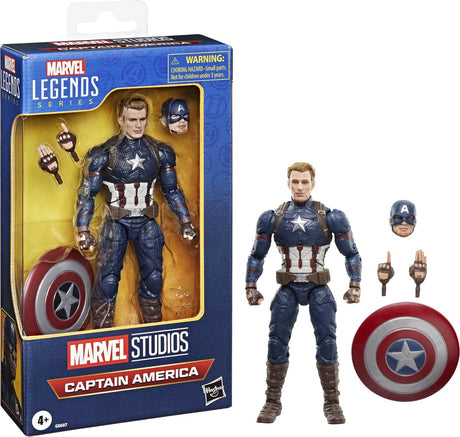 Hasbro Avengers: Endgame Marvel Legends Actionfigur Captain America 15 cm große Actionfigur