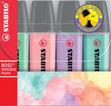 Stabilo Boss Original Pastell – Textmarker – Set mit 4 Stück
