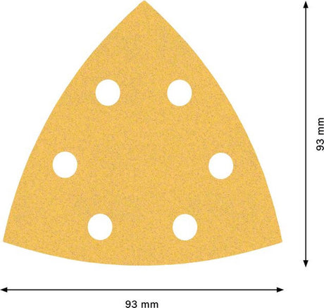 Bosch expert c470 - schuurpapier - 93 x 93 mm - korrel 120 - 50 stuks