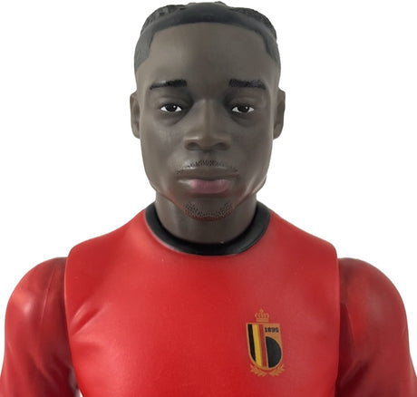 Megableu Actionfigur Red Devils – Jeremy Doku – Fußballpuppe mit beweglichen Gliedmaßen – offizielles Merchandise