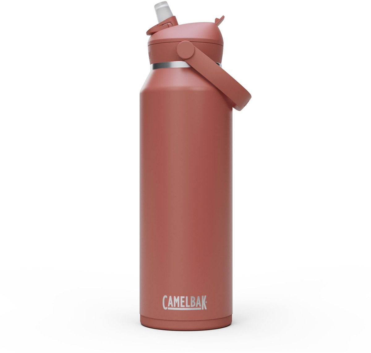 Camelbak Thrive Flip Straw – vakuumisoliert – Edelstahl-Isolierung Trinkflasche – 1,2 l – Rot (Sierra Red)