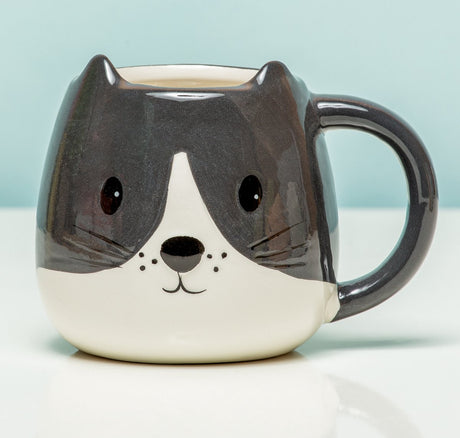Balvi Kätzchenbecher schwarz und weiß 400 ml