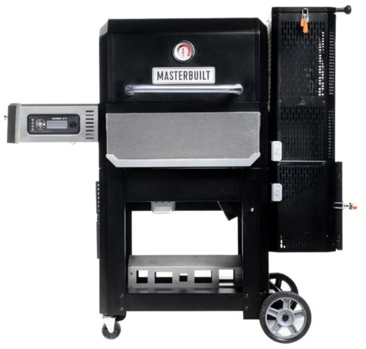Masterbuilt Gravity Series 800 Holzkohlegrill und Räucherofen – digitaler Grill mit automatischer Temperaturregelung – Grillplatte und Grillräucherofen in einem – für 6–8 Personen