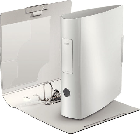 Leitz 180° Active Style Ordner für 500 A4-Blätter – Rückenbreite 82 mm – Polarweiß