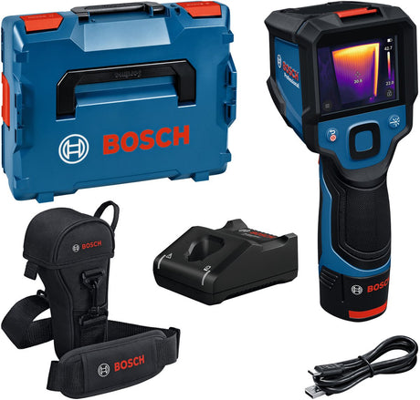 Bosch Professional GTC 12V-450-13 – Wärmebildkamera – inklusive 12V-Akku – Ladegerät – L-Boxx