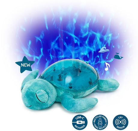 Cloud B Tranquil Turtle Aqua Turtle musikalischer Babyprojektor wiederaufladbar