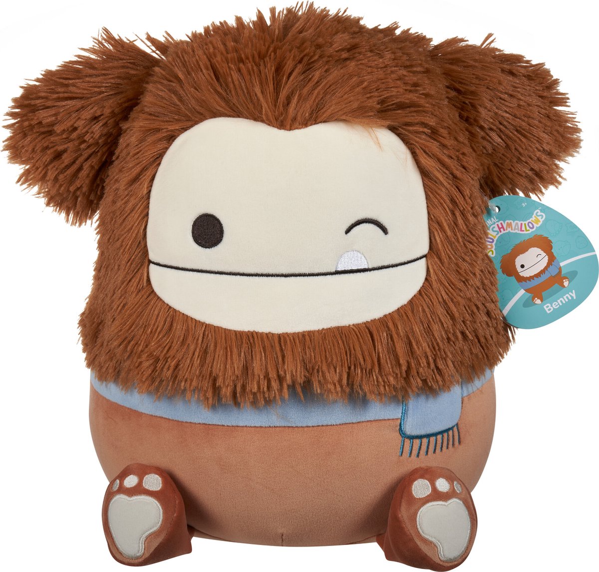 Squishmallows Kuscheltier Plüsch – zwinkernder Bigfoot, 30 cm