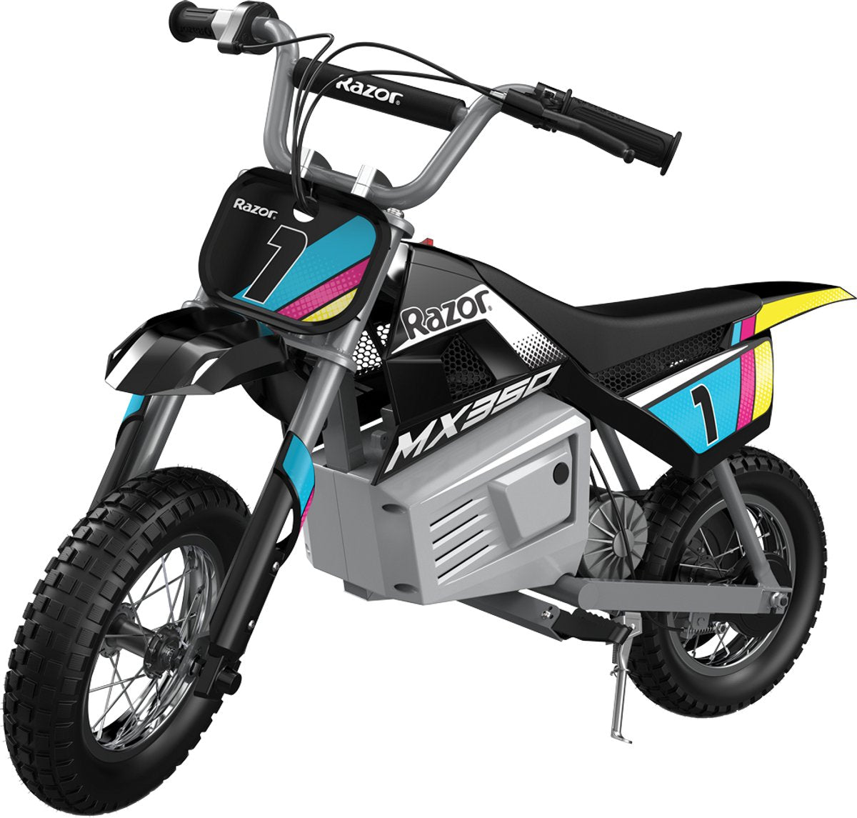 Razor dirt rocket mx350 - elektrische kindermotor - blauw - lithium accu 25,2v - 2 snelheden - tot 64 kg - vanaf 13 jaar