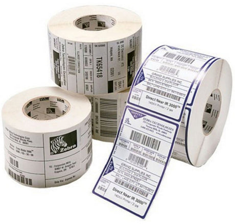 Zebra 880015-038d – Etiketten, Normalpapier, Z-Perform 1000t, B: 76,2 mm, H: 38,1 mm, T: 127 mm, K: 25,4 mm