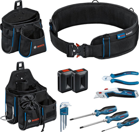 Bosch Professional Proclick Werkzeuggürtel mit Handwerkzeugset – 1600a02h5c