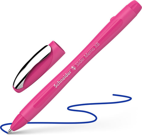 Schneider Schreibgeräte Schneider Kugelschreiber – Slider Memo Color Edition – Schreibbreite xb – Power Pink – S-150219