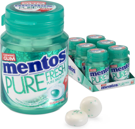 Mentos Gum Pure Fresh Wintergreen – Kaugummi – zuckerfrei – 1x6 Stück
