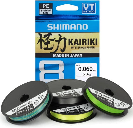 Shimano Kairiki 8 150m – Mantisgrün