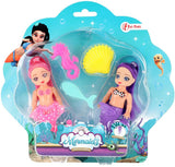 Toi-toys Meerjungfrauen-Meerjungfrauenpuppe mit Zubehör, 12 cm