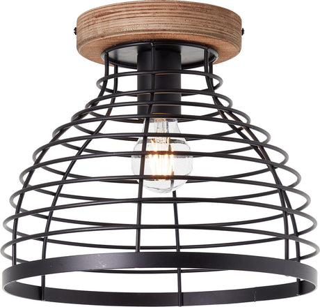 Brilliant Avia – Deckenleuchte – E27 max. 1 x 40 W – schwarze Holzfarbe