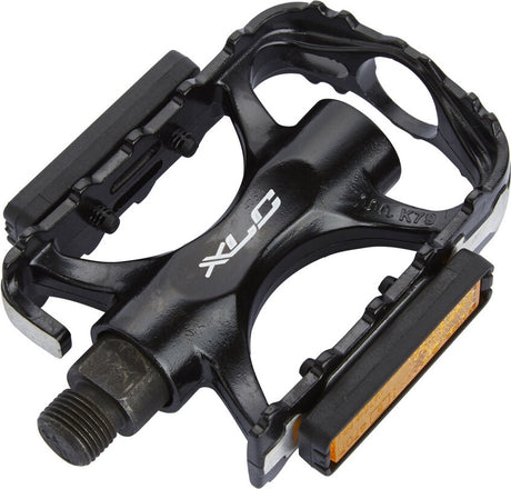 XLC Freestyle PD-M02 – Fahrradpedale MTB ATB – rutschfest – 9 16 – Aluminium – Schwarz Silber