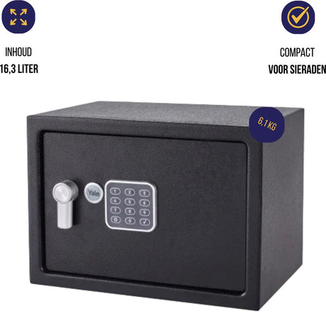 Yale – elektronischer Safe mit Alarm – mittel – Standardschutz