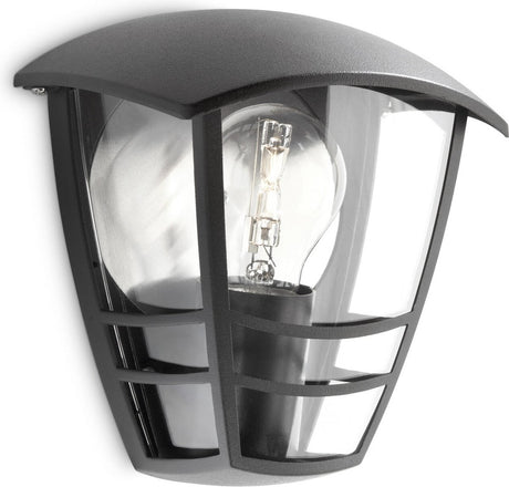Philips led philips creek buitenwandlamp - zwart