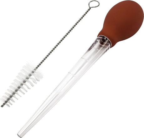 Westmark Heftspritze, mit Reinigungsbürste, Länge: 28 cm, Kunststoff, rot transparent, 15252270