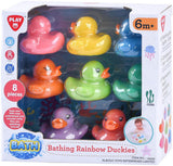 Playgo Regenbogen Gummienten - 8 Stk.