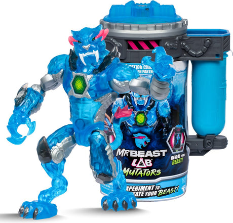 Moose Toys Mrbeast Lab Mutators – Mutationsraum-Stealth-Panther – stellen Sie Ihre eigene Mrbeast-Actionfigur her