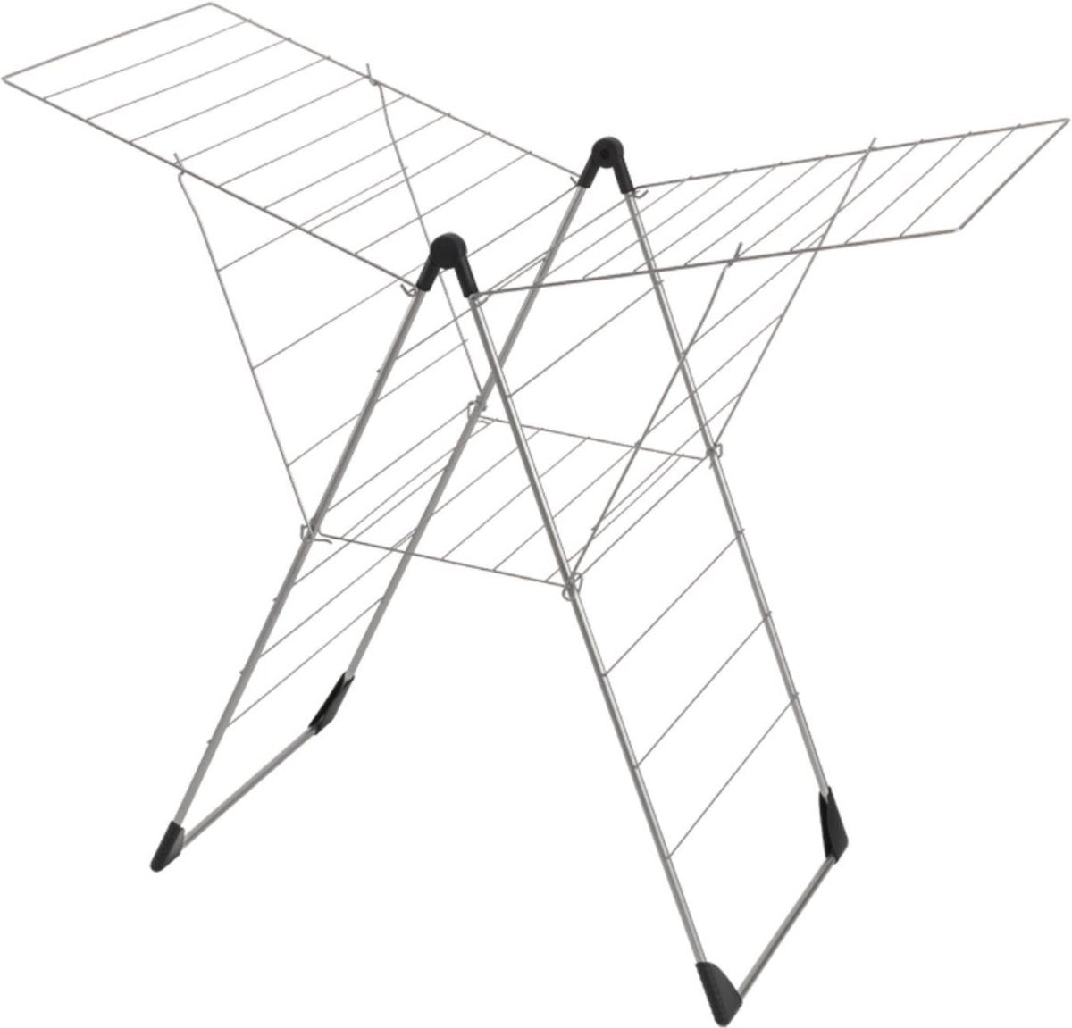 Metaltex Tomado - Wäscheständer Vento - 25 Meter Trockenlänge - Silbergrau