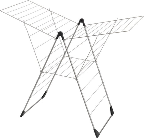 Metaltex Tomado - Wäscheständer Vento - 25 Meter Trockenlänge - Silbergrau
