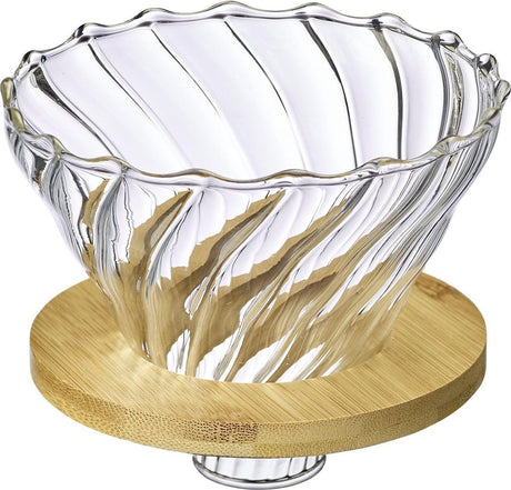 Westmark Glas-Kaffeefilter Brasilia – hochwertiger Filter für handgefilterten Kaffee im Pour-Over-Verfahren – Glas, Bambus, BPA-frei