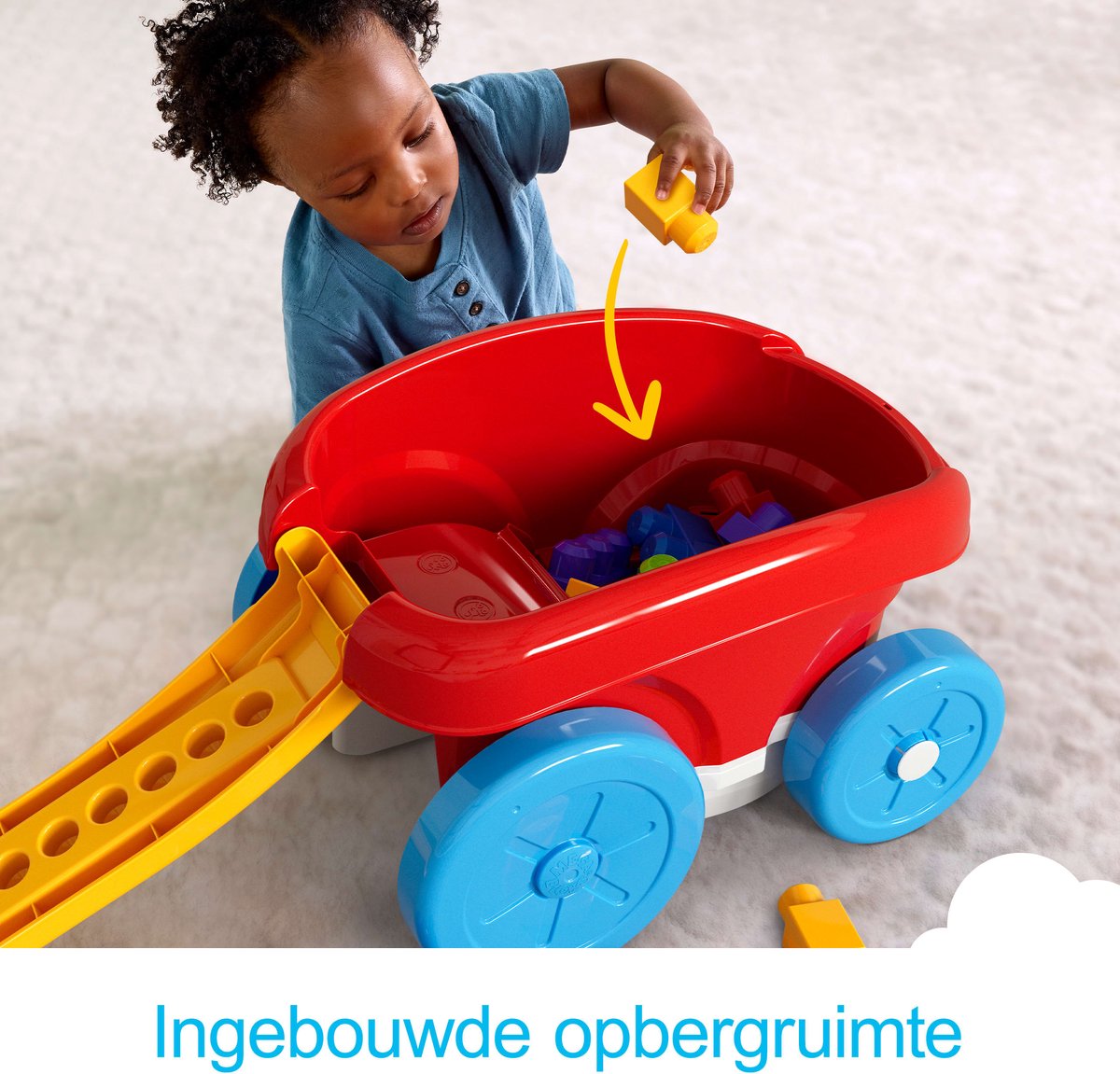 Mega Bloks First Builders Blockschaufel-LKW – Konstruktionsspielzeug – 20 Teile