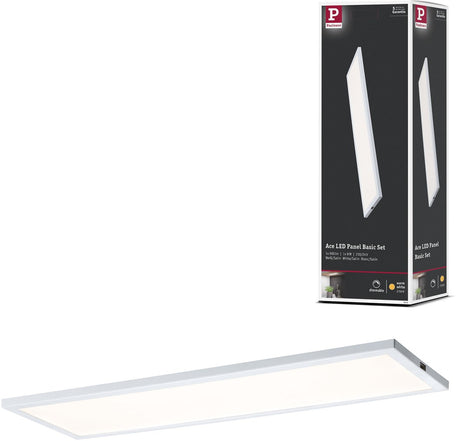 Paulmann LED-Unterschrankleuchte Ace eckig 300x100 mm 520lm 2700k weiß, satiniert dimmbar