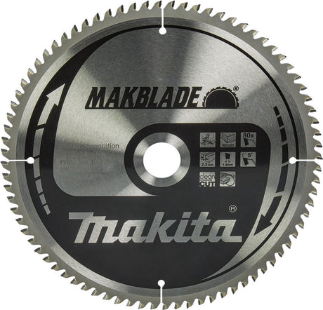 Makita Zubehör Kappsägeblatt | Holz | 260x30x2,3 80t 5g - b-32845