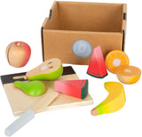 Small Foot - Schneide- und Spiel-Früchte-Set aus Holz, 13-teilig.