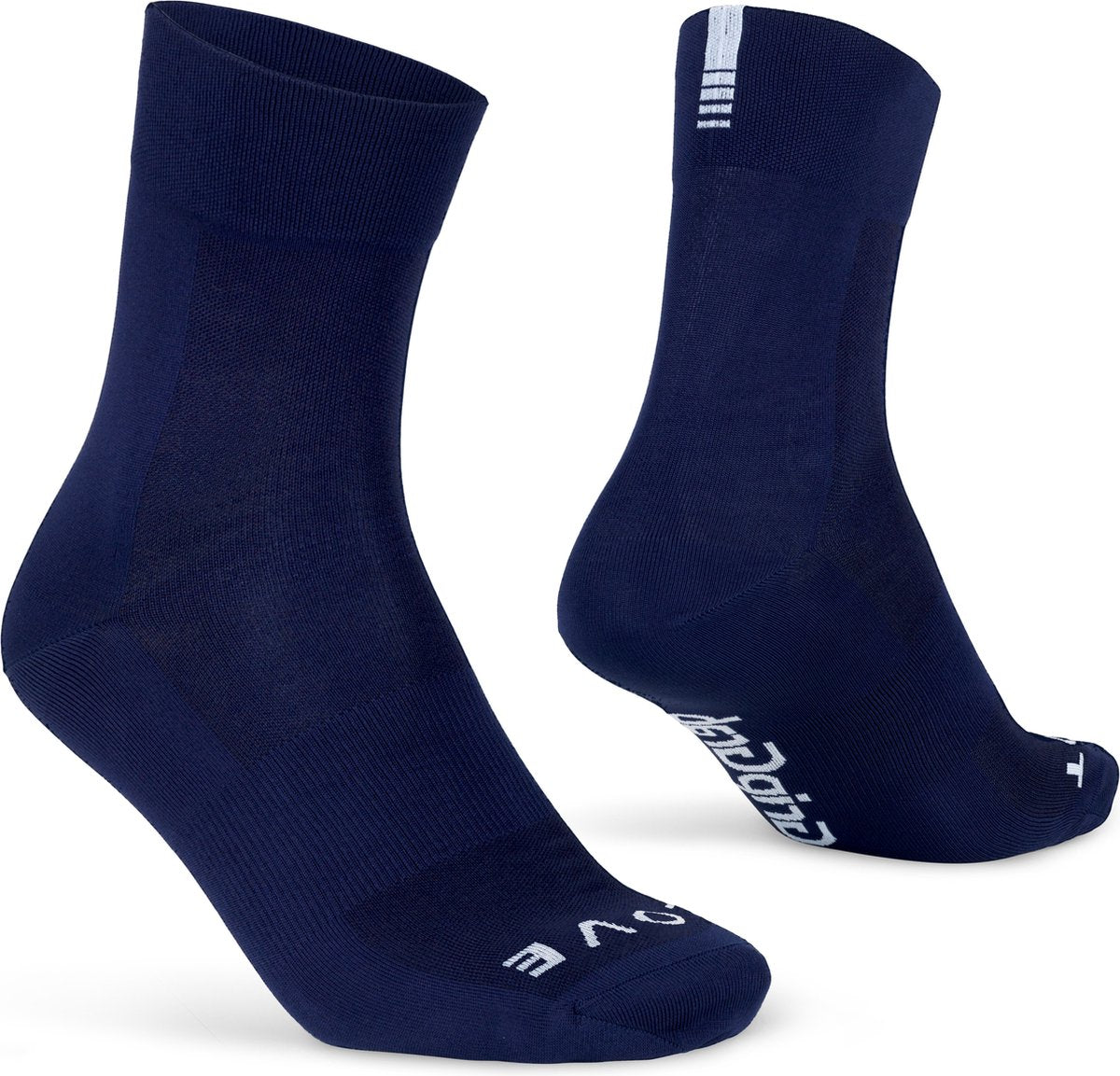 Gripgrab – leichte SL Performance Sommer-Radsocken 1 Paar Coolmax-Radsocken regulärer Schnitt – Marineblau – Unisex – Größe XS (35–38)