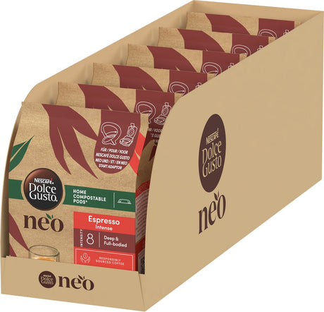 Nescafé Dolce Gusto Neo Kaffeepads Espresso Intensiv – 6x12 Pads für 12 Tassen Kaffee