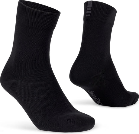 Gripgrab – leichte wasserdichte Frühlings-Herbst-Radsocken Winter-Radsocken – Schwarz – Unisex – Größe S