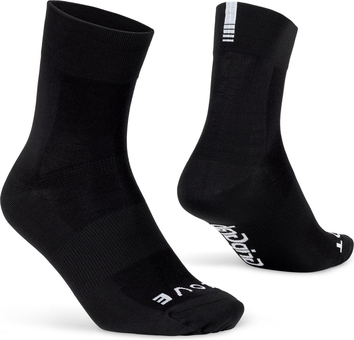 Gripgrab - lightweight sl performance zomer fietssokken 1 paar coolmax wielersport sokken regular cut - zwart - unisex