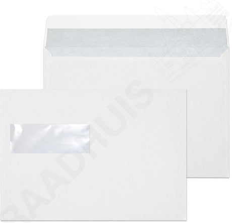 Raadhuis dienstenvelop c5 - 162x229mm - venster links - met plakstrip - wit - 100 stuks - envelop - rd-402560-100