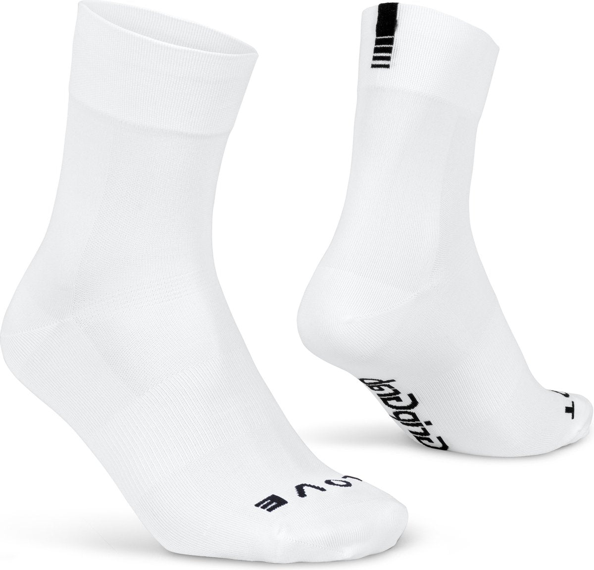 Gripgrab - lightweight sl performance zomer fietssokken 1 paar coolmax wielersport sokken regular cut - wit - unisex - maat m (41-44)
