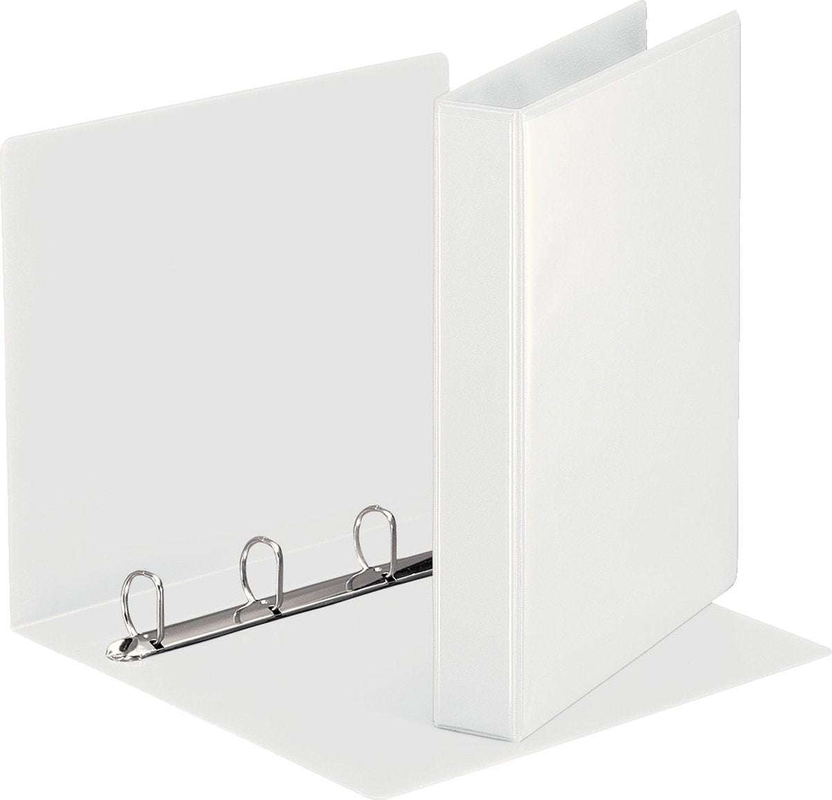 Esselte Essentials Panorama-Ringbinder A4 – 4 Ringe – Rückenbreite 51 mm – Weiß