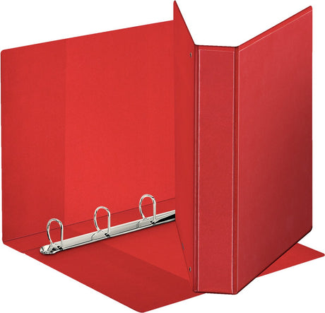 Esselte Deluxe Panorama-Ringbinder A4 – 4-Ring-D-Mechanik – Rot