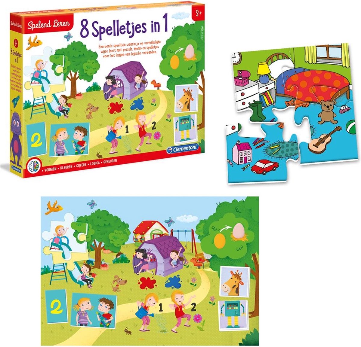 Clementoni spielen - 8 Spiele in 1