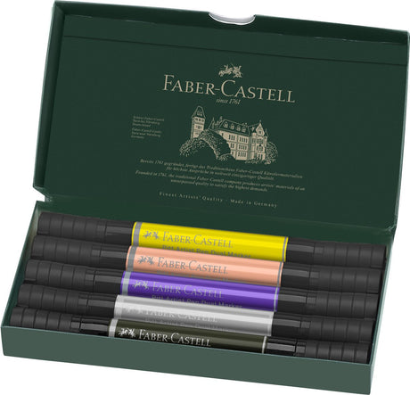 Faber-Castell Zeichenstift – Pitt Artist Pen – Dual Marker – Etui 5 Stück Fashion – FC-162006